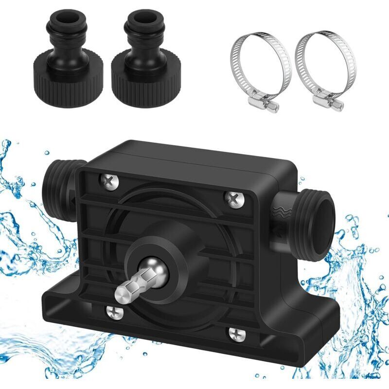 Pompa Dell'acqua Per Trapano A Batteria, Mini Pompa Diesel, Pompa Per Trapano, Pompa Elettrica Per Trapano, Pompa Autoadescante Per Diesel, Olio, Liquidi, Acqua, Gasolio, Casa, Giardino, Mini Piscina,