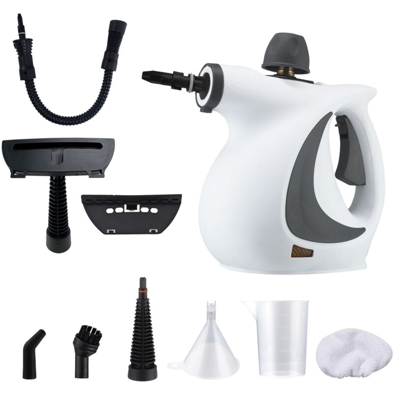 Potente Pulitore A Vapore Per Uso Domestico, Pulitore A Vapore Portatile Da 1050 W Con 10 Accessori, Pulitore A Vapore Da 3,5 Bar, Pulitore A Vapore Multifunzione Per Tappeti, Tende, Cucina, Divani, S