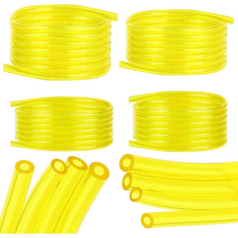 Tubi Flessibili Del Carburante, Tubo Flessibile Dell'olio Trasparente Giallo Da 1,5 M (2 X 3,5 Mm, 2,5 X 5 Mm, 3 X 5 Mm, 3 X 6 Mm), Per Tosaerba, Tosaerba, Tubo Flessibile In Pvc, Tubo Flessibile Dell
