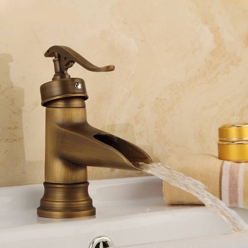 Rubinetto Miscelatore Da Cucina In Ottone, Rubinetto Miscelatore Per Lavabo Da Bagno, Rubinetto Miscelatore Per Lavabo Antico, Rubinetto Per Lavabo Da Bagno