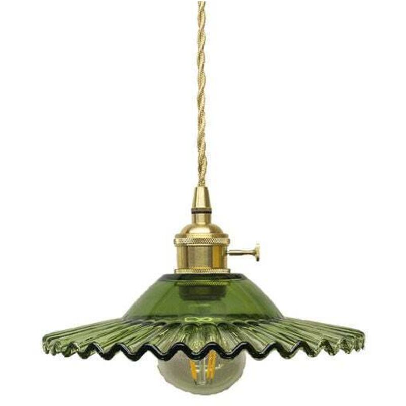 Lampada A Sospensione In Vetro Vintage Industriale E27 Lampada A Sospensione Retrò In Vetro Lampada A Sospensione Retrò Illuminazione A Soffitto Industriale Lampada A Sospensione Lampada A Sospensione
