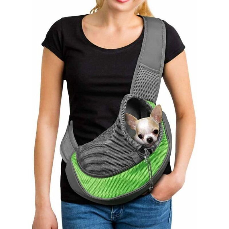 Borsa Da Trasporto Portatile Per Cani, Borsa A Tracolla In Rete Traspirante Per Cani E Gatti, Borsa A Tracolla Per Cuccioli, Borsa A Tracolla Regolabile, Borsa Da Viaggio Per Piccoli Animali, Cane, L