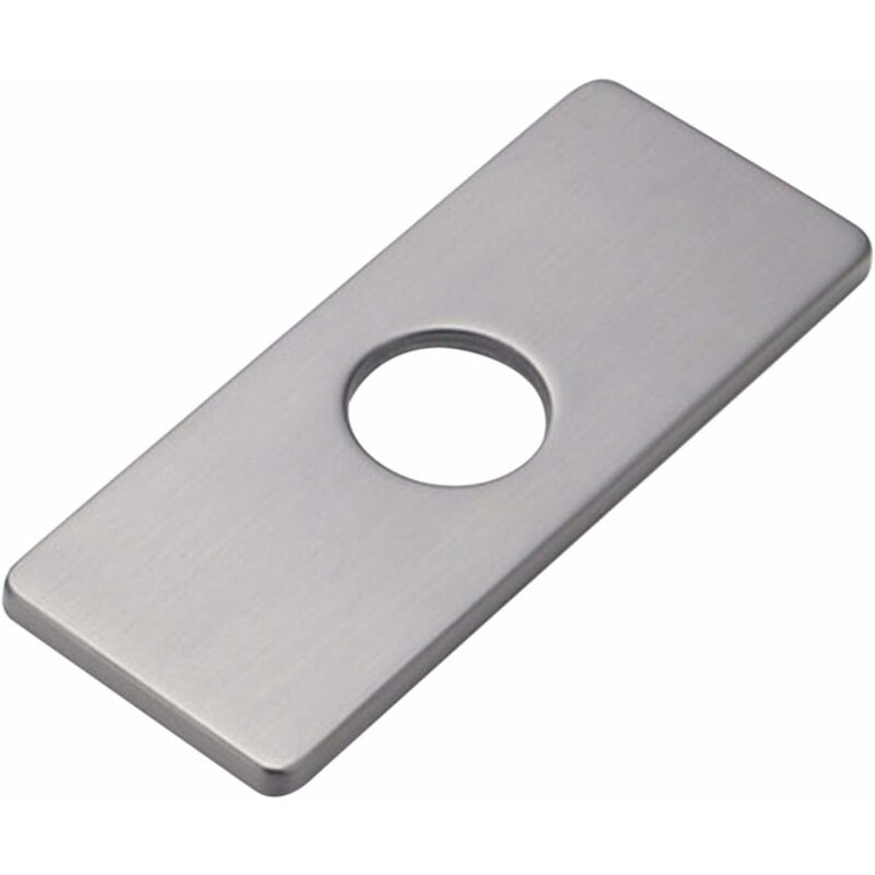 Odipie - Piastra Di Copertura Del Foro, Piastra Di Copertura Per Rubinetto Del Lavello Della Cucina A Foro Singolo, Piastra Di Copertura Quadrata, Piastra In Acciaio Inossidabile Per Coprire I Fori Di Montaggi