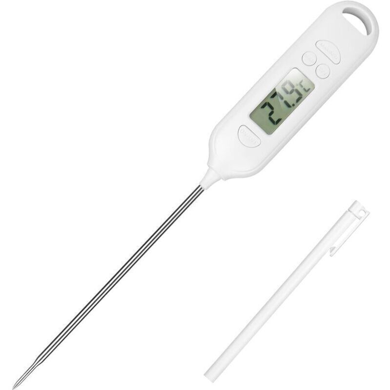 2 Termometri Digitali Da Cucina - Termometro Per Carne - Termometro Da Cucina Con Sonda Lunga - Schermo Lcd - Termometro Da Cucina Per Barbecue, Grigliate, Alimenti