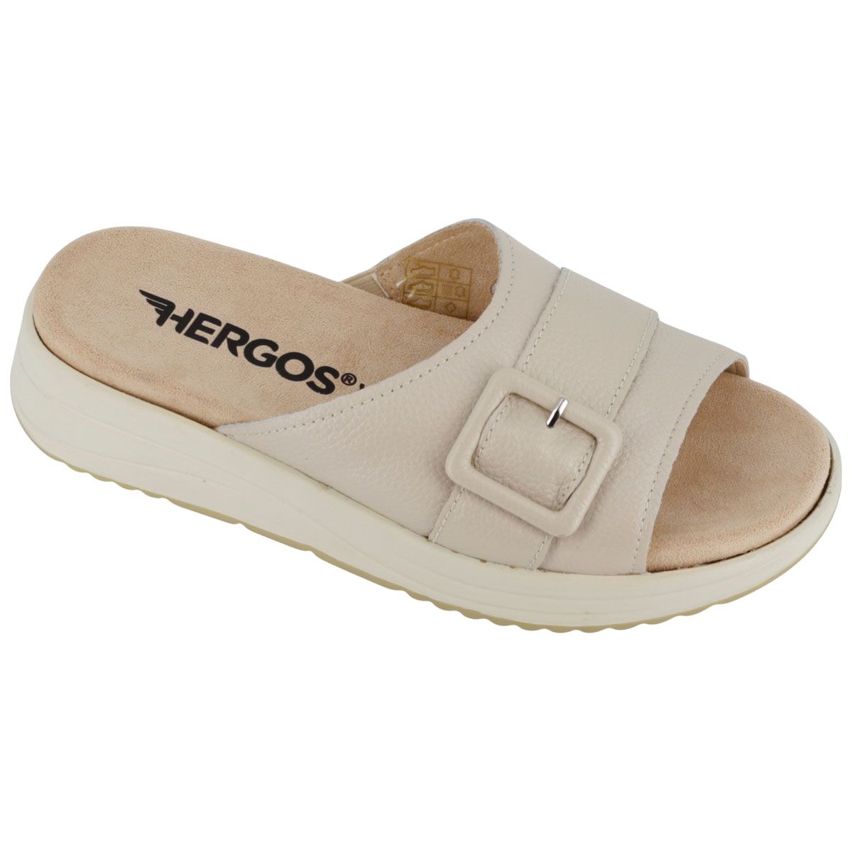 Hergos H6200 - Sabot in pelle con plantare estraibile 1 St