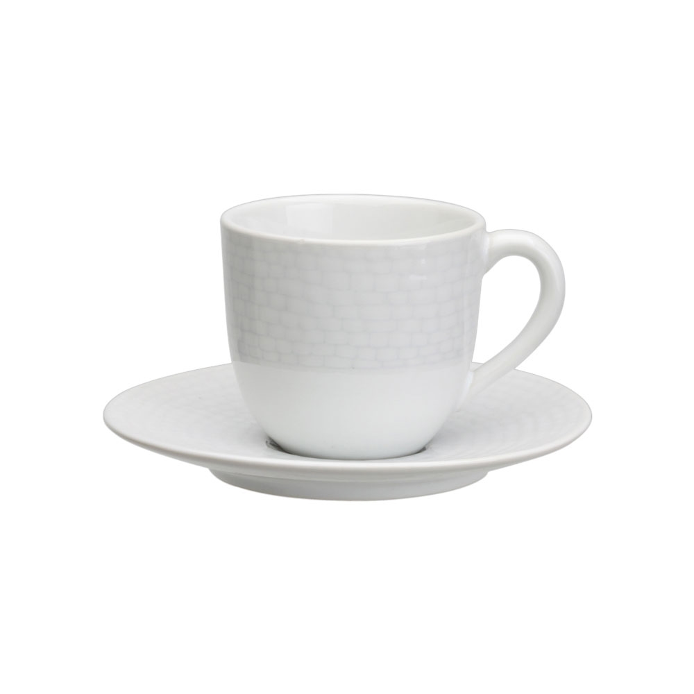 Avet Set aus 6 Kaffeetassen mit Untertassen, HMLOHAN WHT-41. Image