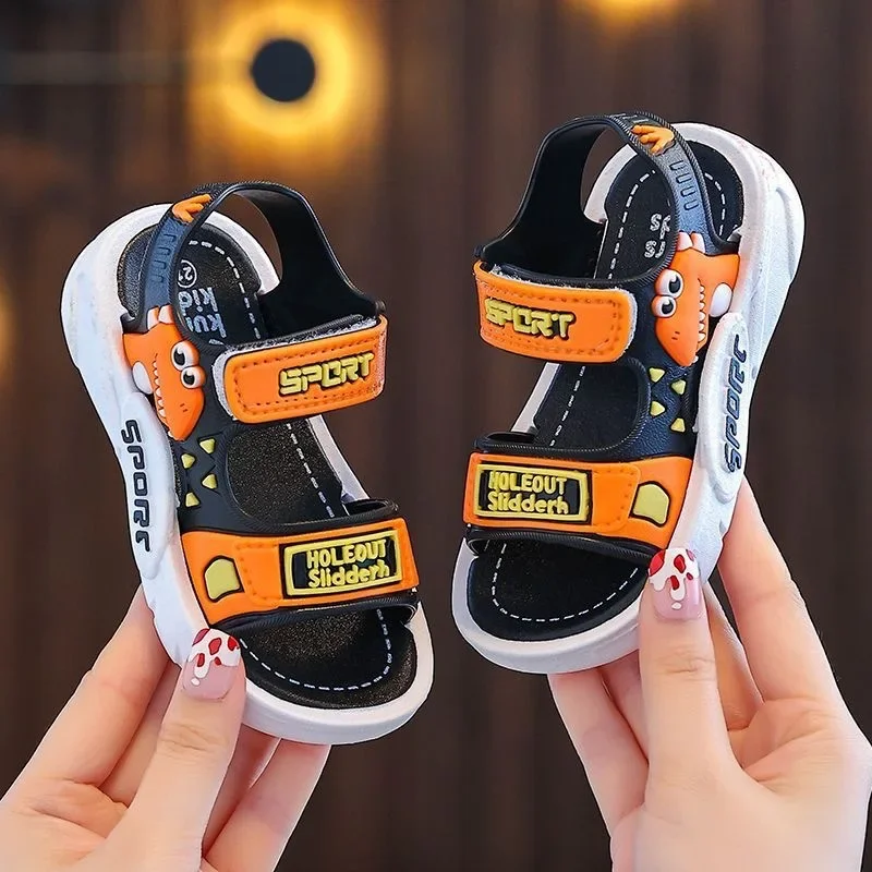 Kinder Sommer Jungen Niedlichen Cartoon Mädchen Sandalen Baby Kinder Schuhe Mädchen Strand Schuhe Sport Weiche Nicht-rutsch Casual kleinkind Sandalen Image