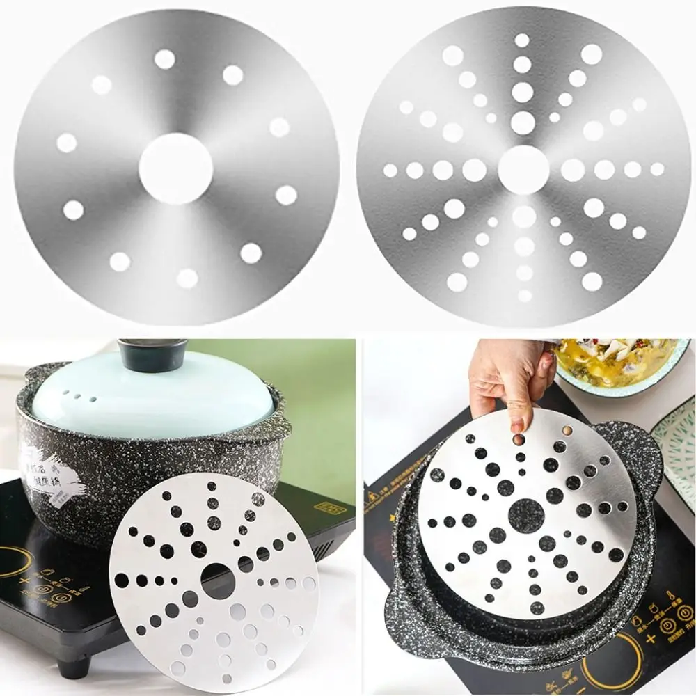 Induktion Herd Wärme Diffusor Disc Adapter Platte Topf Edelstahl Kochen Kochfeld Konverter Werkzeug Für Küche Auflauf Image
