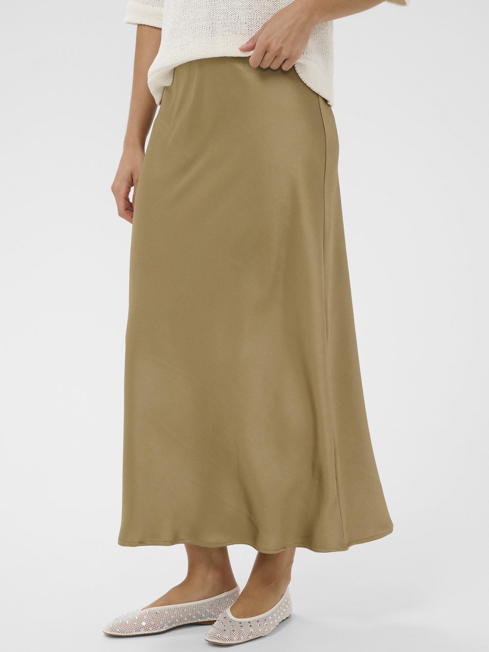 Kaffe Freizeitrock KALOTTE Elastische Taille Damen camel, 46