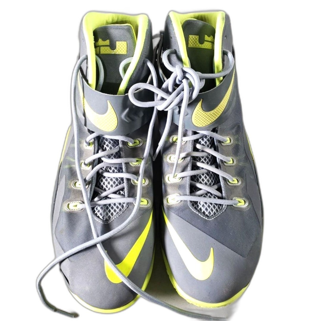 Nike Shoes | Excellent Nike Lebron Zoom Soldier 8 Basketball Shoes Men's (16) | Color: Gray/Green | Size: 16