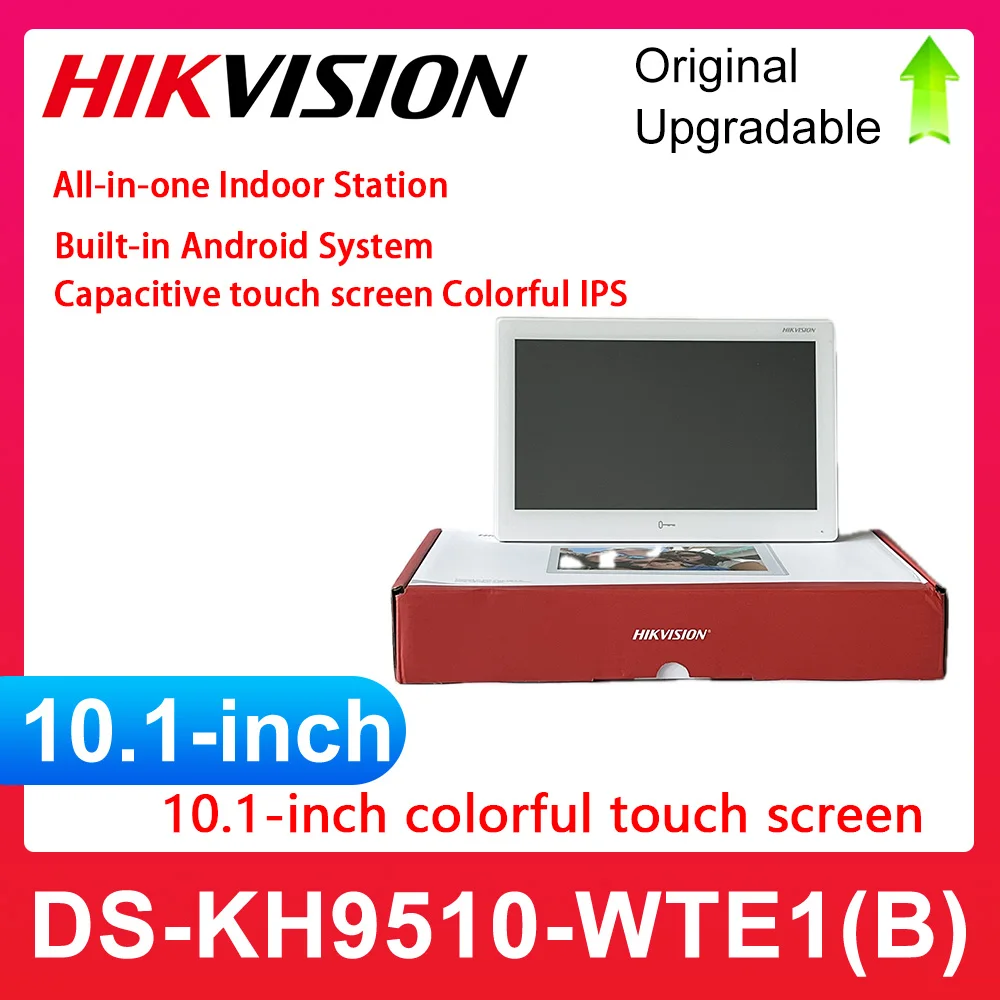 HIKVISION DS-KH9510-WTE1(B) Innenmonitor Internationale Version Mehrsprachige 802.3af POE WiFi-Video-Gegensprechanlage Hik-Connect-App Image