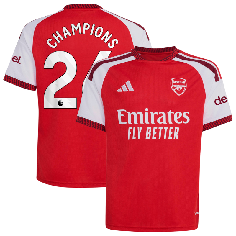 Maillot Domicile Arsenal adidas 2026-27 - Enfant avec flocage Champions 26