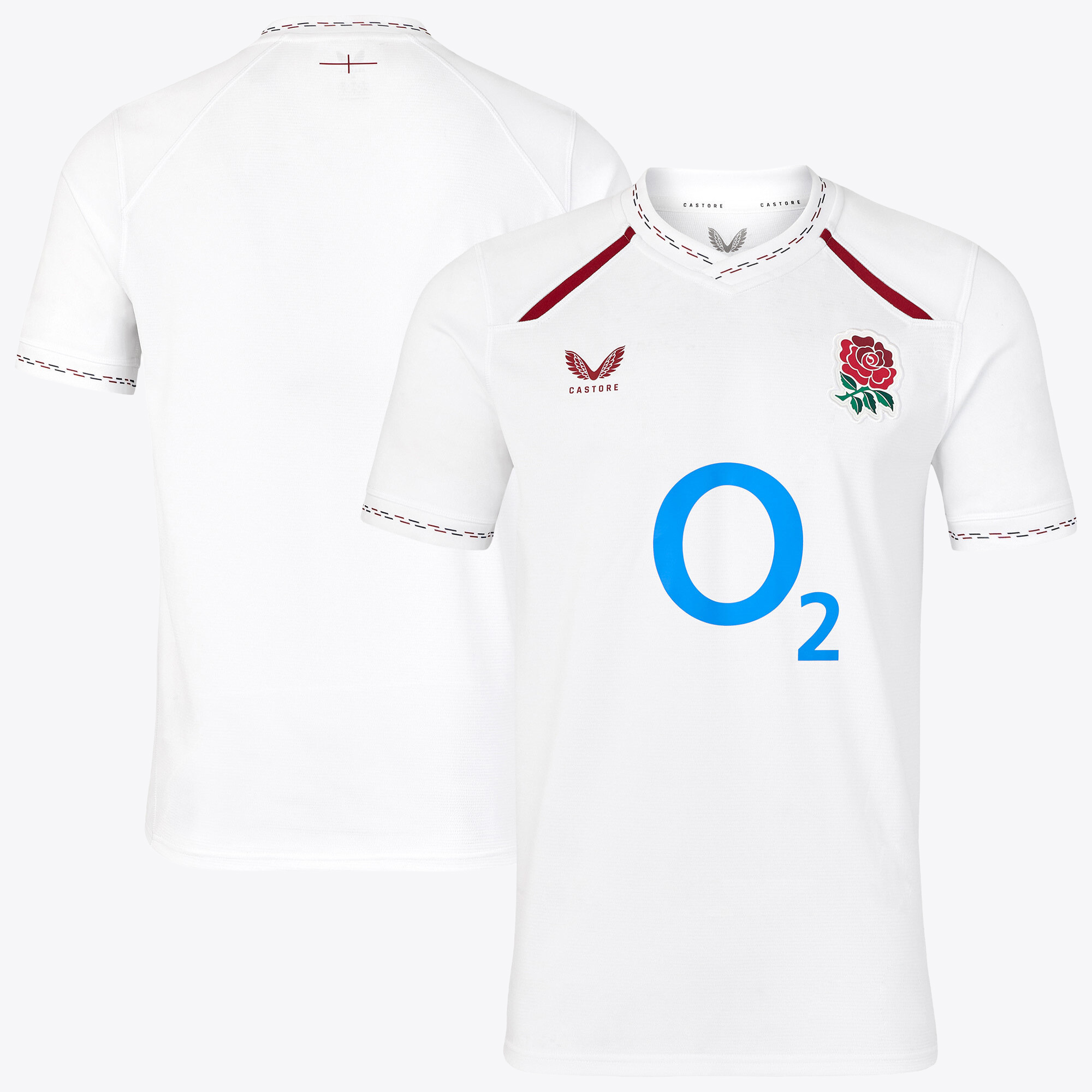 "England Rugby Pro Replica Heimtrikot 2026/27 – Weiß – Junior" Image