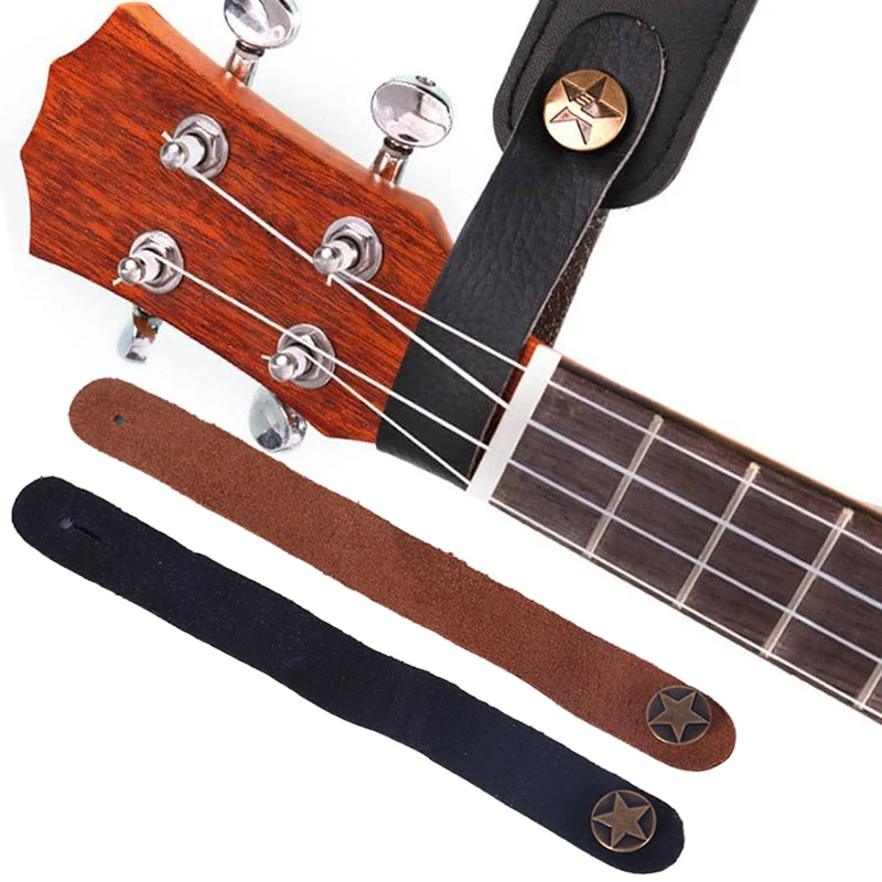 1/2/5 Stück Gitarrengurt-Knopf-Kopfplattenadapter mit Verschluss im Vintage-Stil für Ukulelen, Bass, Akustik- und E-Gitarren, langlebig, TMZ Image