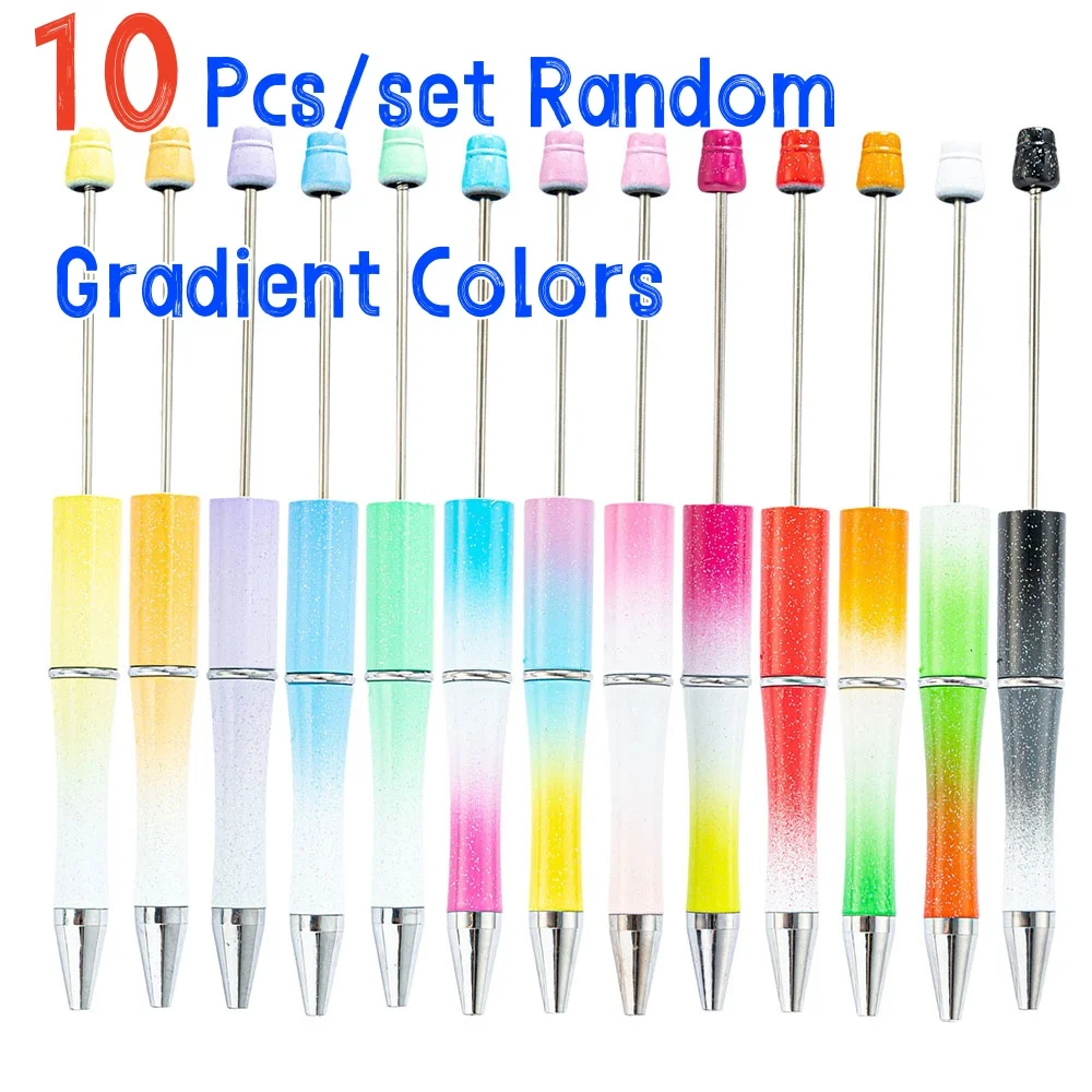10 Stück gemischte Perlen-Kugelschreiber, kreativer Perlenstift, Hochzeit, Party, Gastgeschenk, Gast, Weihnachtsdekoration für Zuhause Image