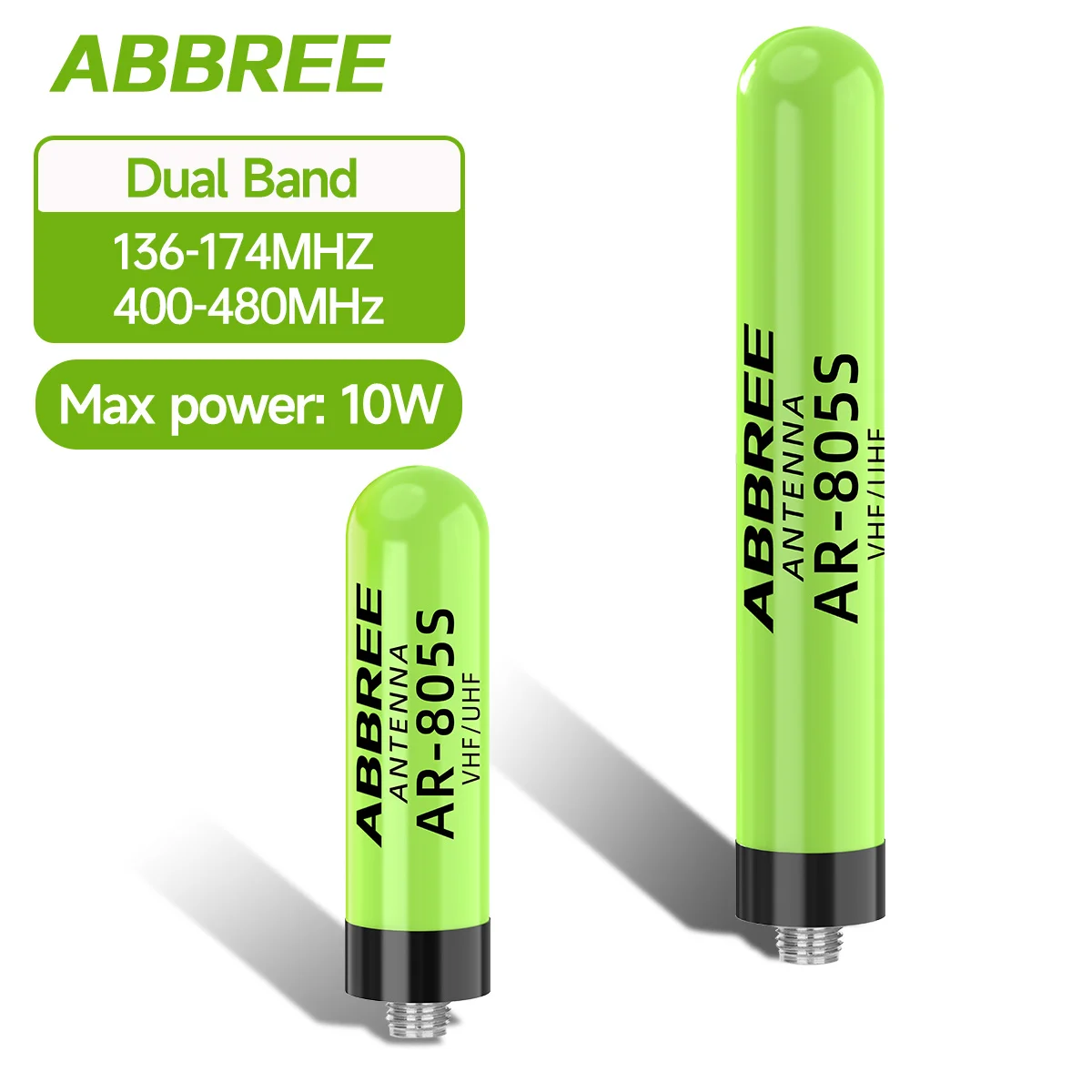 ABBREE AR-805 Plus Upgrade AR-805S Mini Walkie-Talkie-Antenne, 10 W maximale Leistung, SMA-Buchse, hohe Verstärkung, für Baofeng UV-5R MINI Radio Image