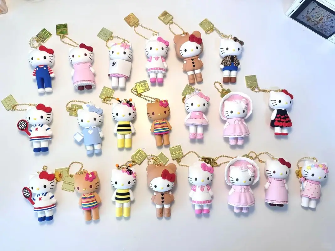 Neue 50. Jubiläums-Limited-Edition Kt Cat Niedlicher Rucksack-Anhänger Blind Box Kawaii PVC Actionfigur Schlüsselanhänger Spielzeug Souvenir Geschenk Image