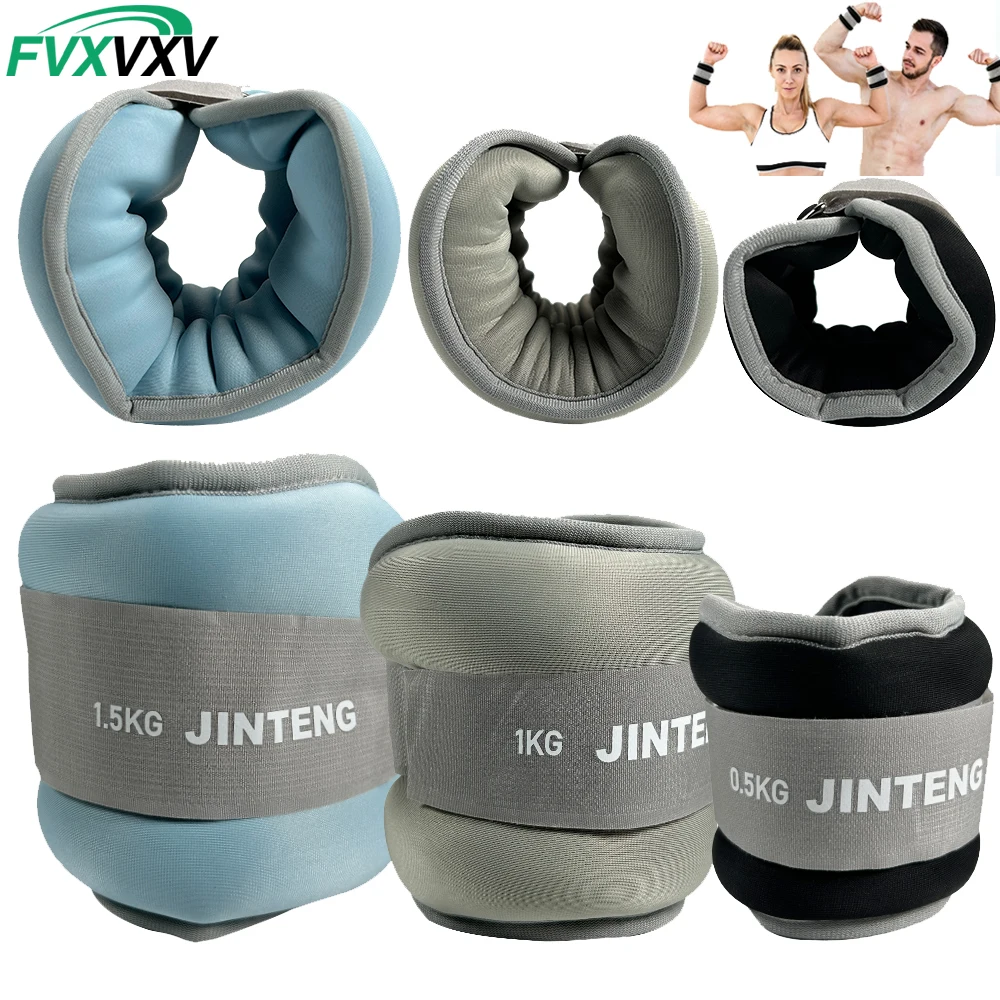 1 Paar verstellbare Handgelenk- und Fußgelenkgewichte, 1 kg/2,2 Pfund, 2 kg/4,4 Pfund, 3 kg/6,6 Pfund, Gewichte für Joggen, Gymnastik, Aerobic, Physiotherapie