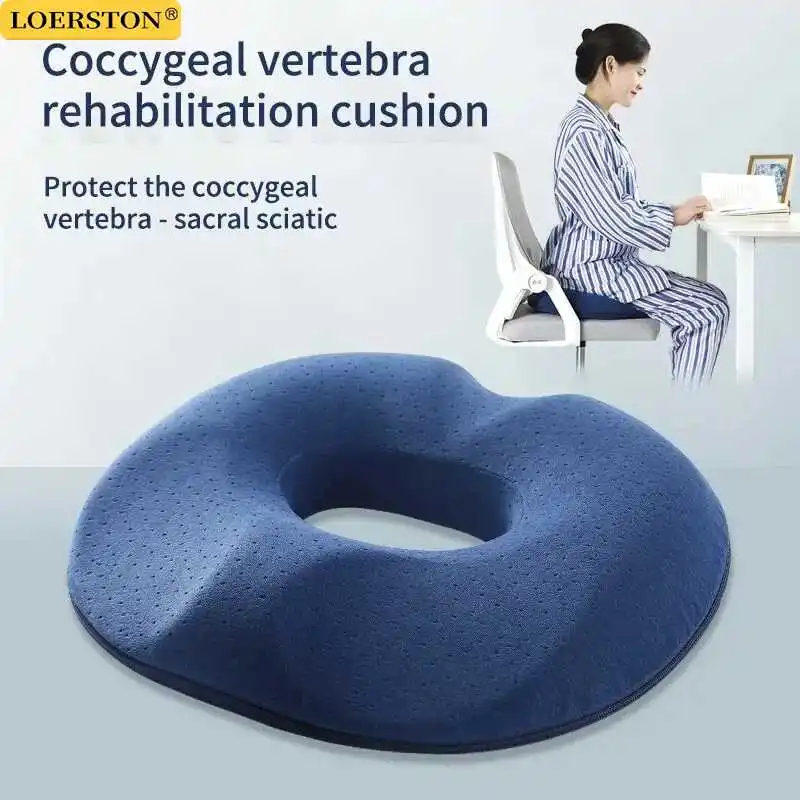 Orthopädisches Memory-Schaum Donut-Kissen, Steißbein-Sitzkissen, Hämorrhoiden-Kissen, Schwangerschaftskissen, Gesäßkissen