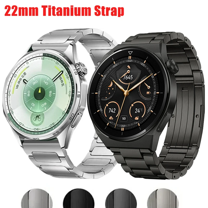 22mm Titanarmband für Huawei Watch GT5/4/3Pro GT6 Pro GT5 46mm Metallband für Amazfit Balance GTR 4/3/2 47mm Armband Correa Image