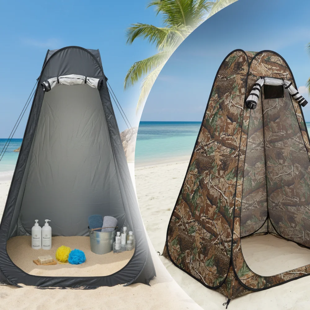 Tragbares Pop-Up-Privatsphäre-Zelt für Outdoor-Dusche Camping-Toilette Regenschutz Einfacher Aufbau Faltbar mit Aufbewahrungstasche