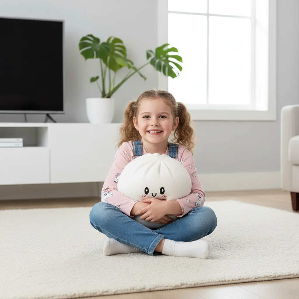25cm Großes Gedämpftes Gefülltes Brötchen Squishy Spielzeug Kawaii Knödel Quetsch-Sensorik-Spielzeug Weich Langsam Aufsteigend Stressabbau für Kinder Image