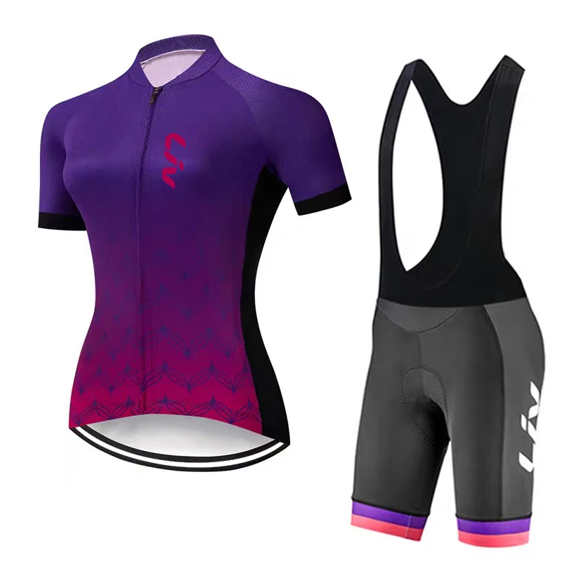 LIV – ensemble de vêtements de sport pour cyclisme pour femmes, maillot de cyclisme d