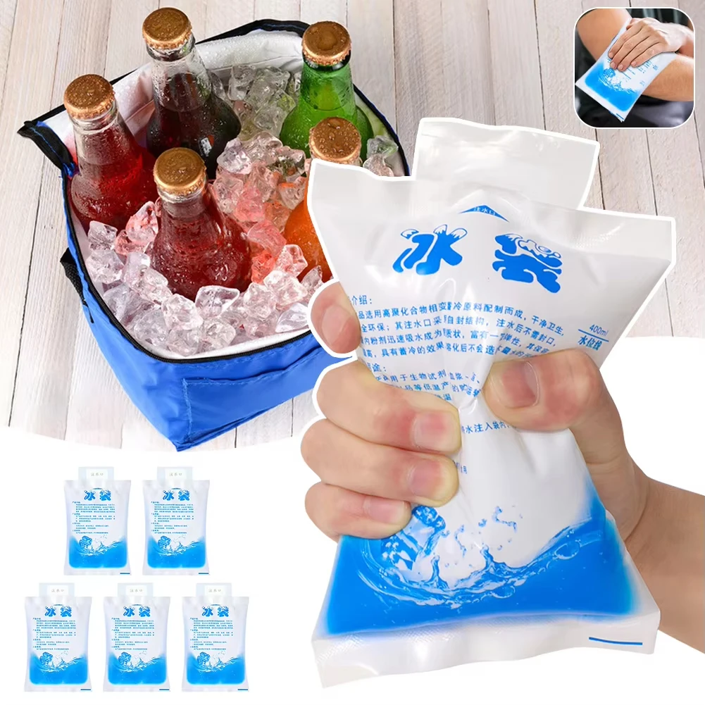 10/30/50 Stück 400ml Gel-Eispacks Wiederverwendbare Kältekompressen für Verletzungen Schmerzlinderung Sichere Umweltfreundliche Kälte-Gelpacks Image