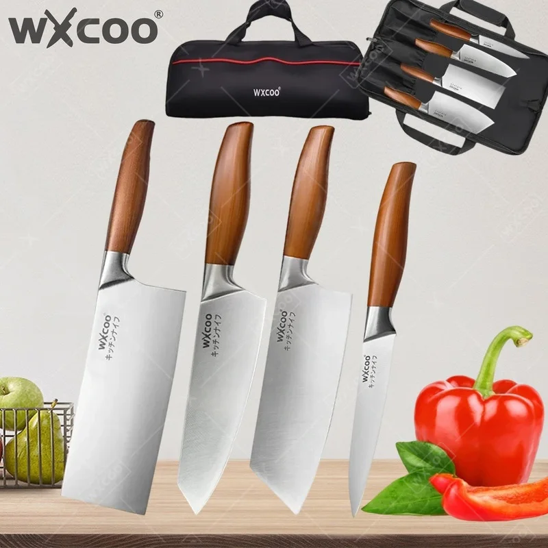 WXCOO Professionelle Messer Fisch-Entgrätungsmesser Edelstahl Allzweck Japanisches Kochmesser Obstschneider Küchen-BBQ-Messer mit Tasche Image