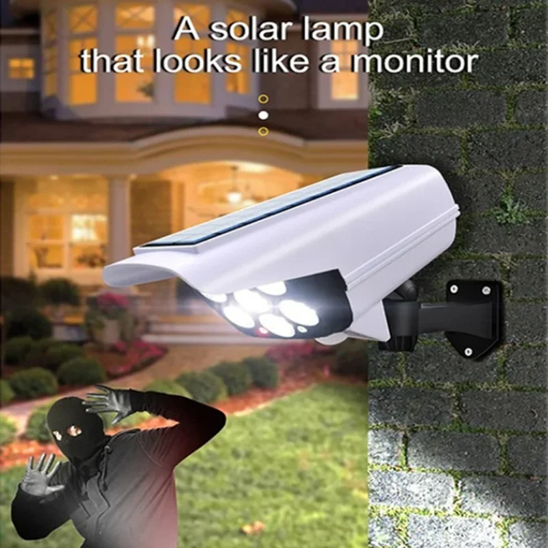 77 leds Solar licht LED Outdoor Solar Licht Bewegungs sensor Solar Nacht lampe Sicherheit Dummy Kamera Lampe IP65 wasserdichtes Licht