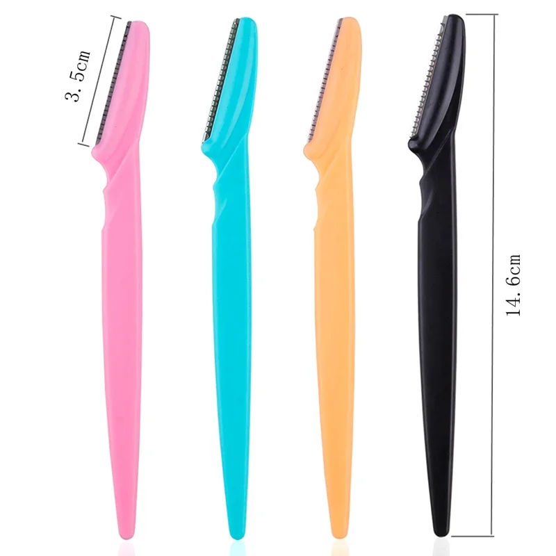 Gesichts- und Körperhaarentfernungsrasierer, Augenbrauen-Formmesser für Frauen, 5/10/15 Stück Augenbrauentrimmer, Make-up-Werkzeuge, Sicherer Augenbrauenrasierer Image