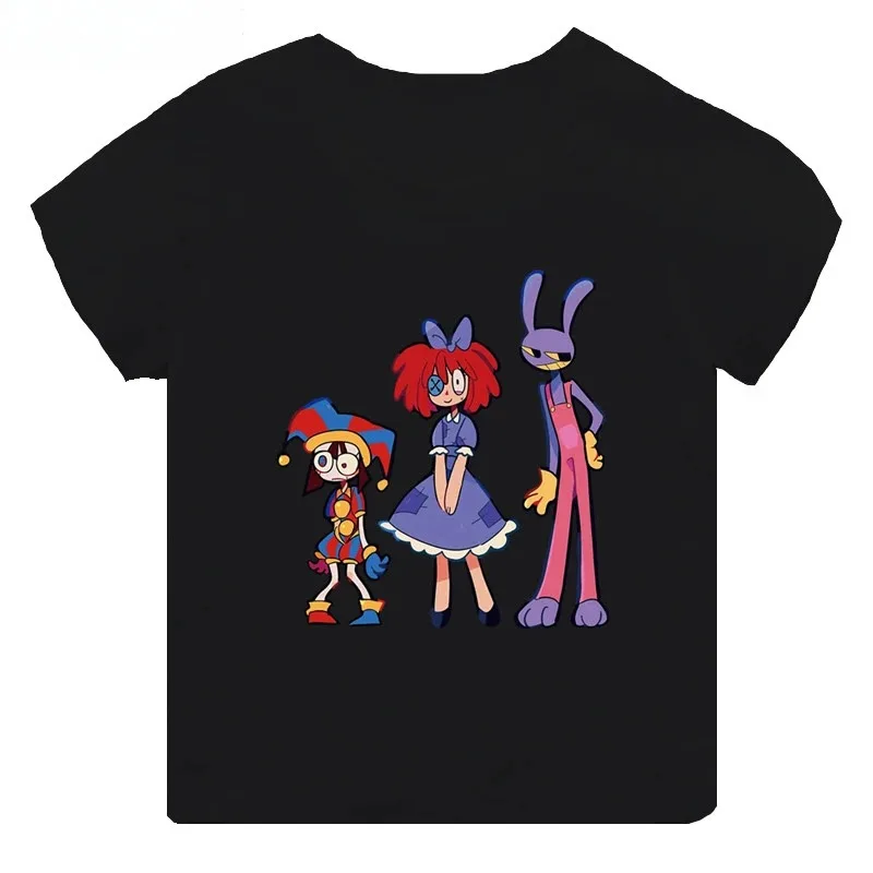 2026 Neues, heiß begehrtes, magisches, digital bedrucktes Kinder-Kurzarm-T-Shirt mit Zirkusmotiv, geeignet für den Sommer. Image