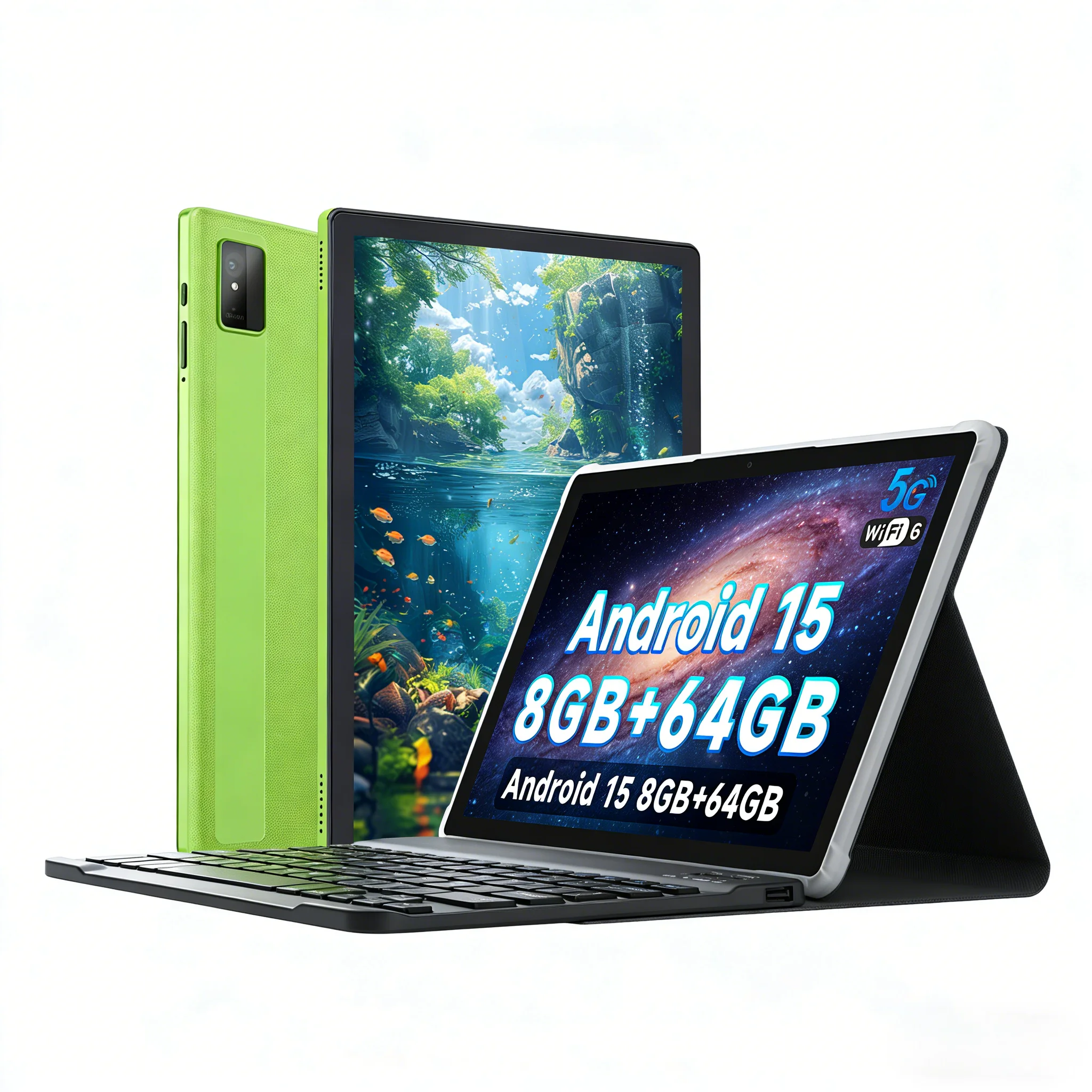 Paitanry 10 Zoll Tablet Android 15 Octa-Core 8GB RAM 64GB ROM 5000mAh WLAN Bluetooth IPS HD Touchscreen Schüler-Bildungs-Tablet Image