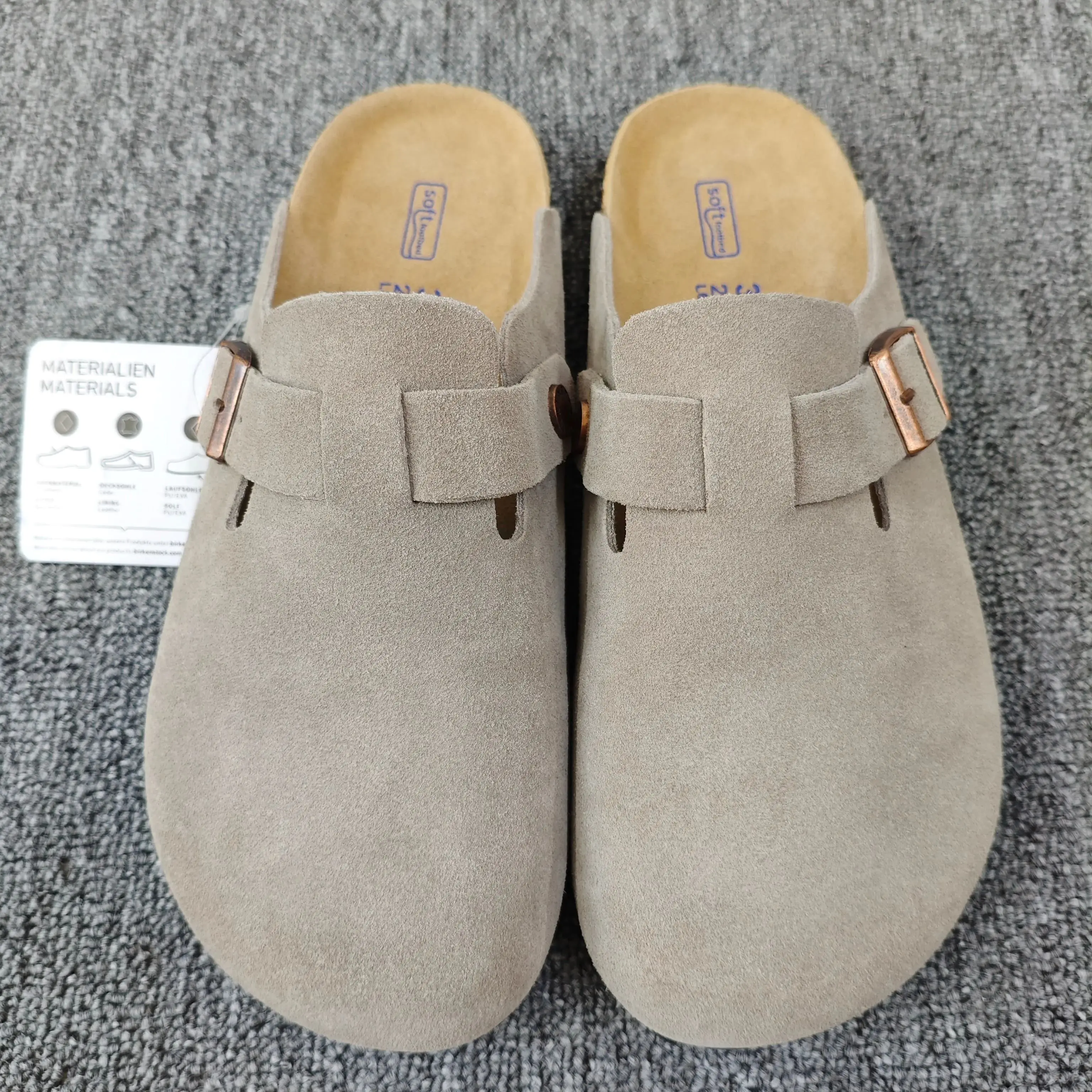 2026 Herren-Freizeitschuhe & Damen-Sandalen: Bequeme geschlossene Hausschuhe mit Korkfußbett für den Innen- und Außenbereich