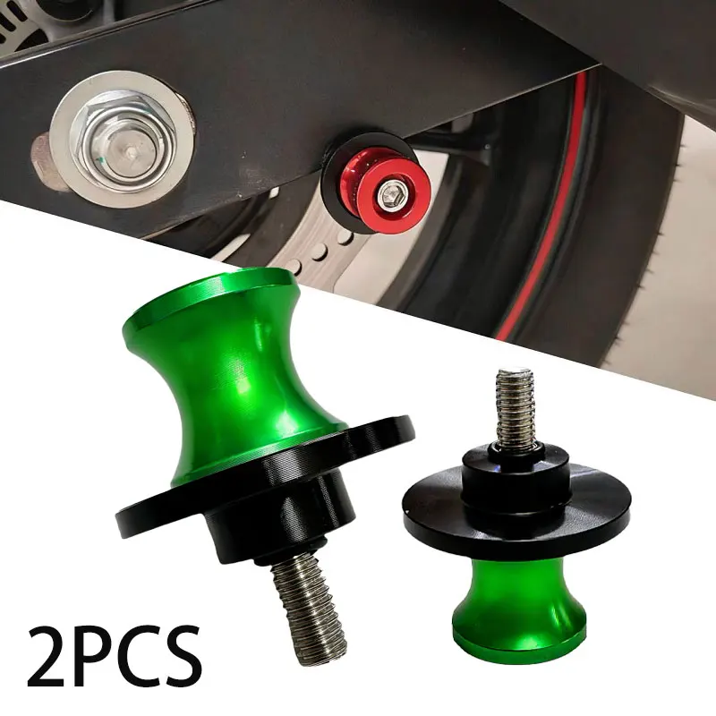 8mm Motorradzubehör für Kawasaki Z400 Z900 Z650 Z800 ZX10R ZX6R CNC-Ständerschrauben Schwingenspulen Slider Image