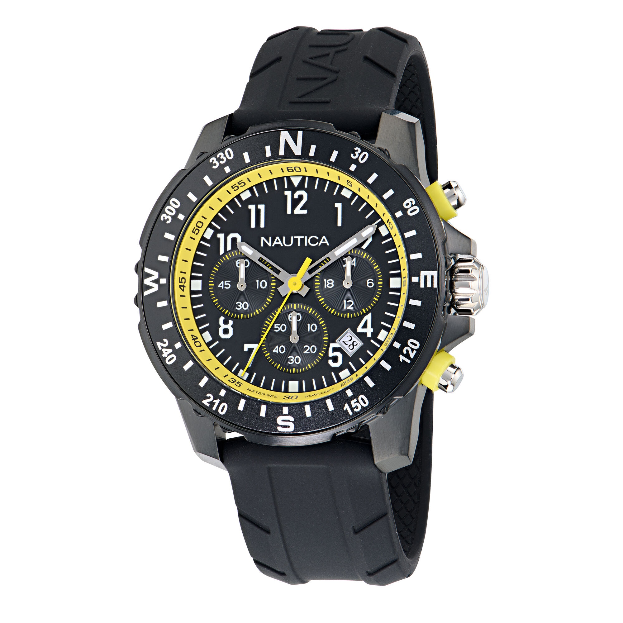 Nct Riding Sail Chronograph Watch With Silicone Strap