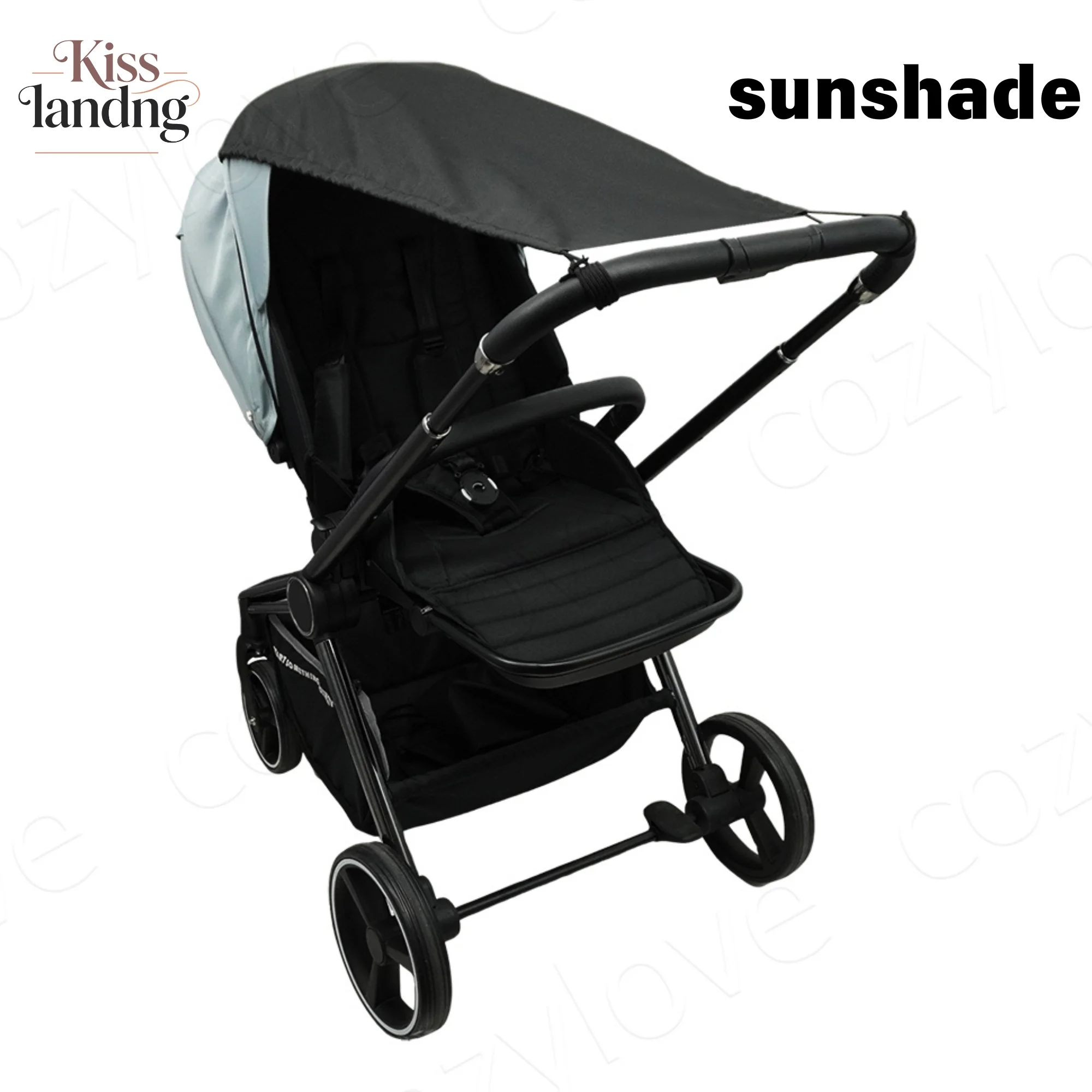 Universeller Sonnenschutz für Kinderwagen | UPF 50+ UV-Schutz-Verdeck, wind- und wasserdicht, passend für die meisten Kinderwagen