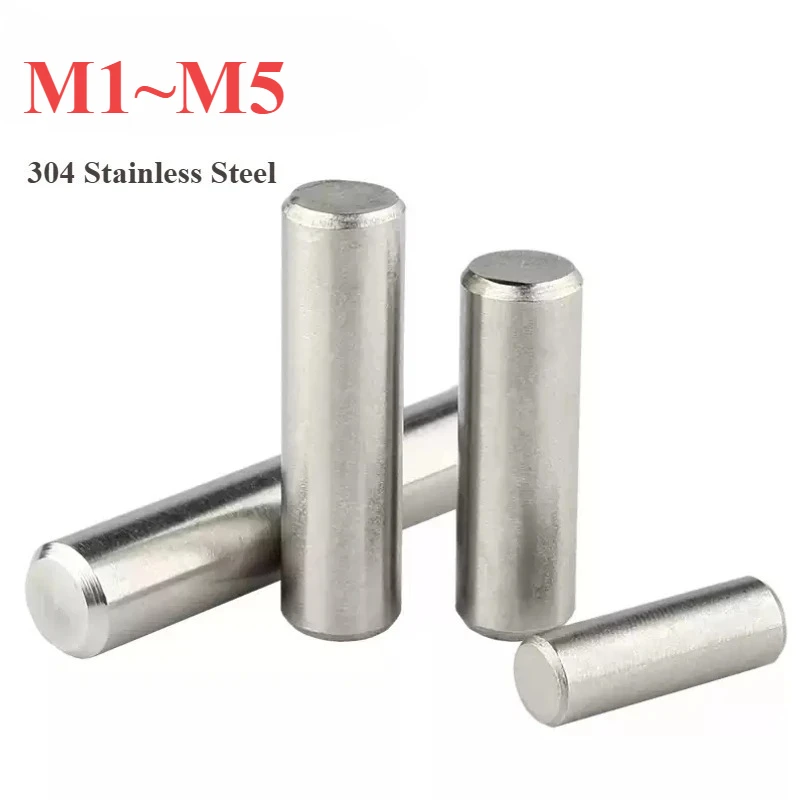M1 M2 M2,5 M3 M4 M5 304 Edelstahl Lager Positionierung Befestigung Solide Dübel Zylinderstift GB119 4-100 mm Image