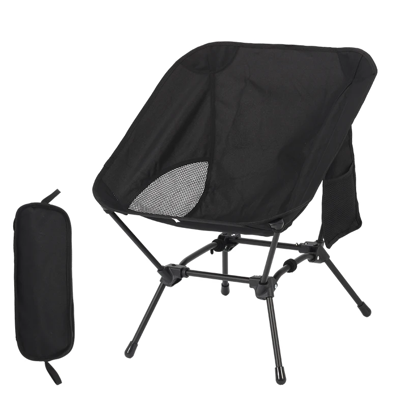Strand-Angelhocker mit quadratischer Struktur, praktischer viereckiger Camping-Klappstuhl, leichter Mondstuhl mit Eisenrohr