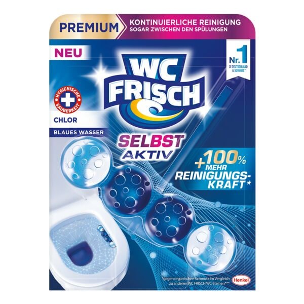 WC FRISCH WC-Duftspüler »Selbst Aktiv Chlor« 50 g blau