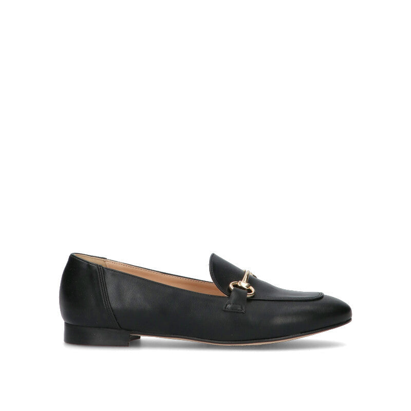 REBECCA VAN DIK Mocassino donna nero in pelle