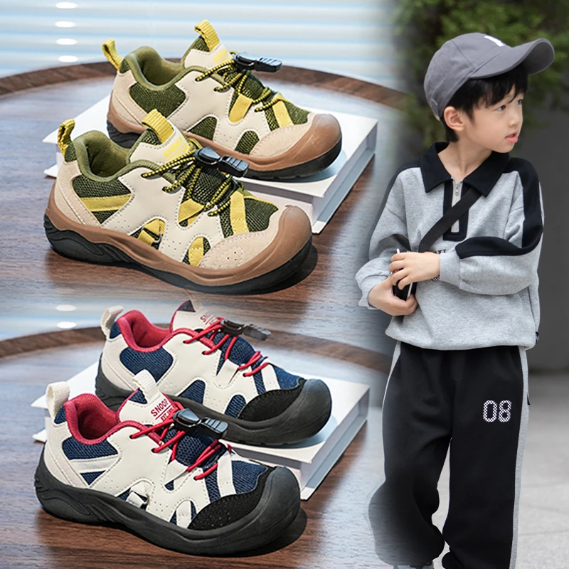 Neu eingetroffene, atmungsaktive Freizeitschuhe für Kinder, rutschfeste Sohle, leichtes, komfortables Design, Sneaker, Kinderschuhe für draußen