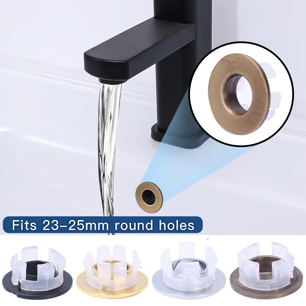 Küche Waschbecken Loch Runde Überlauf Abdeckung Ersatz Küche Badezimmer Becken Trim Bad Waschbecken Loch Kappe Waschbecken Überlauf Ring Stecker