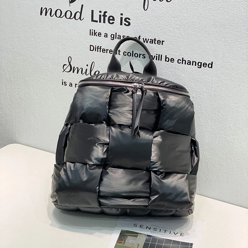 Sac femmes automne et hiver nouvelle mode coréenne à la mode tout-match coton veste espace coton airbag sac à dos vers le bas sac
