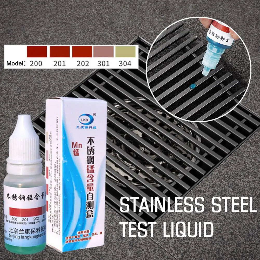 12ml Edelstahl-Testlösung, Prüfmittel, Analyse- und Identifikationslösung Image