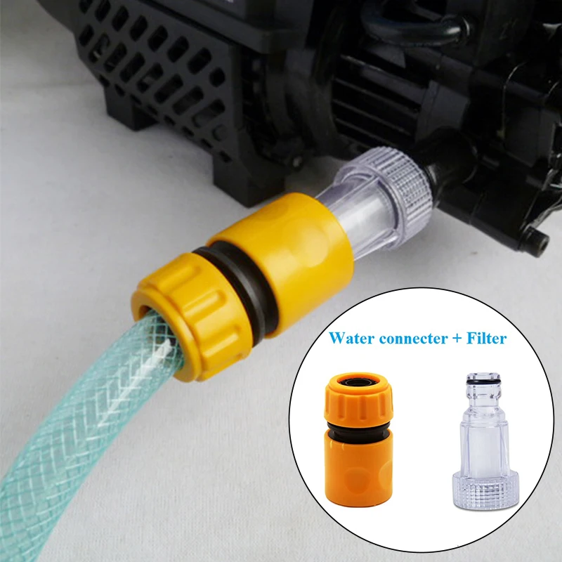 Auto Waschmaschine Adapter Hochdruck Waschmaschine Wasser Filter Automobil Waschmaschine Wasser Anschluss Set Schlauch Rohr Fitting