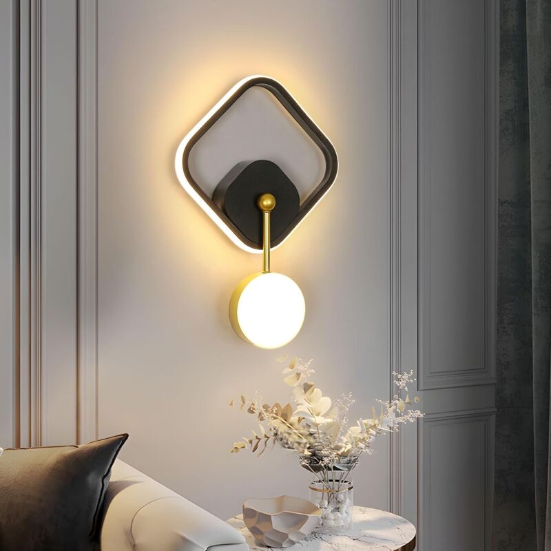 Comely - Applique Da Parete A Led Per Interni, 21 W 2550 Lm, Lampada Da Parete Dal Design Minimalista Moderno, Luci Da Parete Decorative Per Interni Per Camera Da Letto, Comodino, Soggiorno, Corridoio,