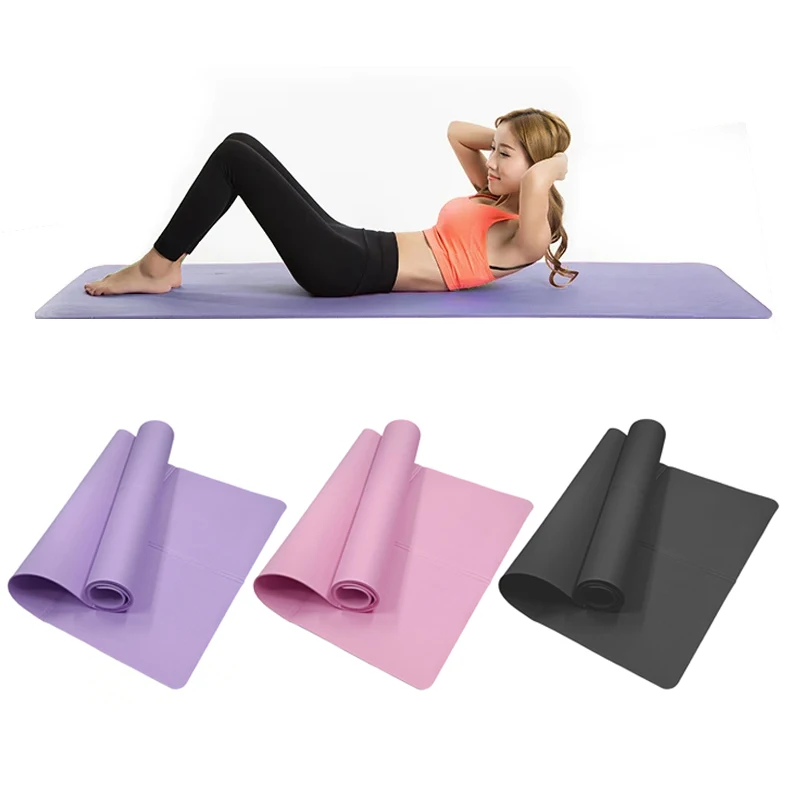 4MM Thick EVA Non-slip Yoga Mat Portable Sports Fitness Mat Home Gym Exercise Pilates Gymnastics Workout Blanket