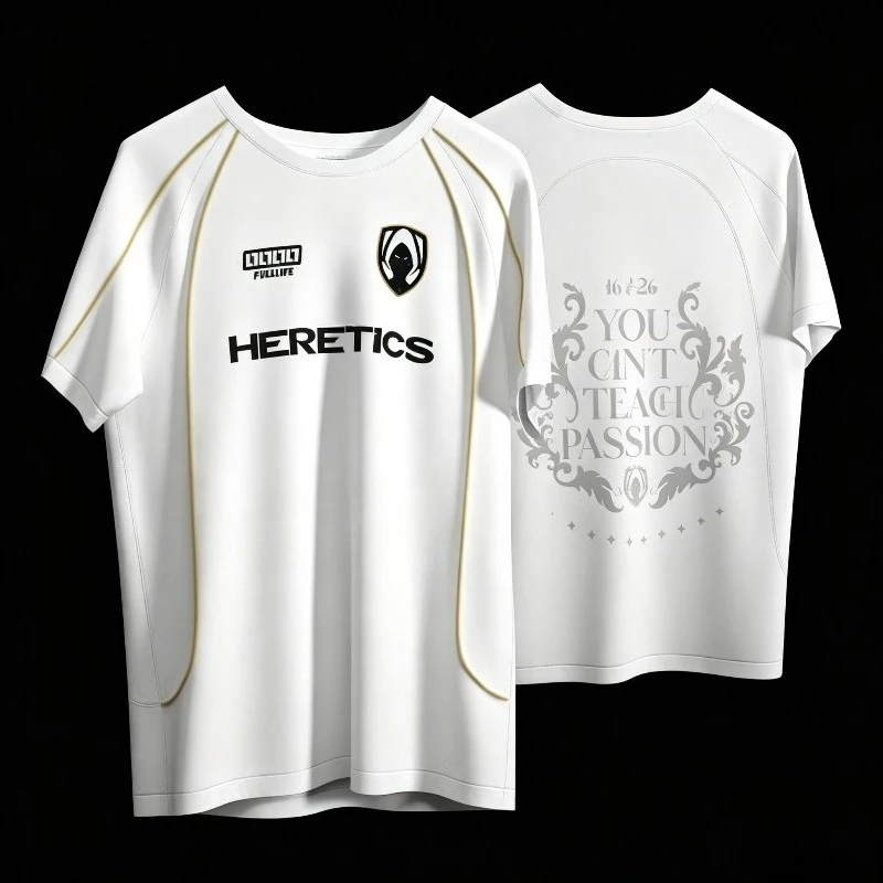 Neues 2026 Uniform Team Heretic Shirt Herren Mode Esports Club Fan T-Shirt Spiel T-Shirt Streetwear Image