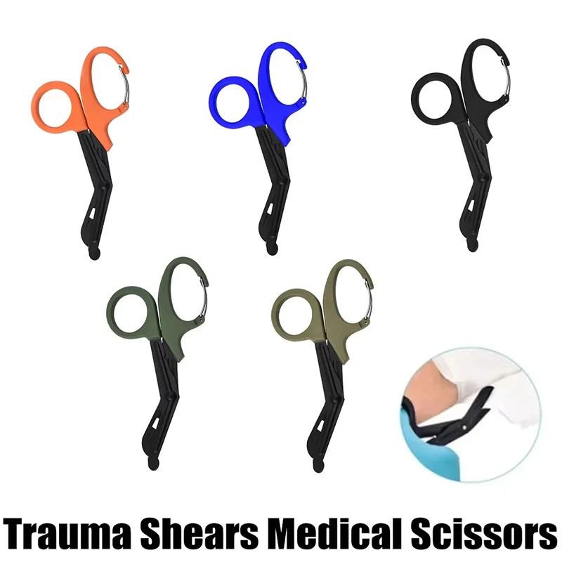Trauma-Verbandscheren, Medizinische Scheren, Notfall-EDC-Outdoor-Ausrüstung, Taktische Rettungsschere, Erste-Hilfe-Schere für Überlebenssituationen Image